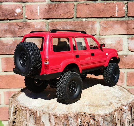 Wpl C54-1 Toyota Land Cruiser Lc80 4WD Hochgelegt 1/14 2.4g 4wd RTR Proportionale Steuerung Rot