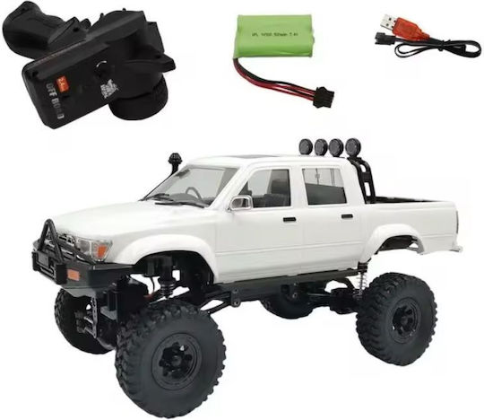 Wpl C64-1 RC Car Toyota Hilux Four-Wheel Drive Lifted 1/14 2.4g 4WD RTR Proportional Control White