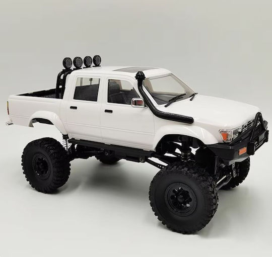 Wpl C64-1 RC Car Toyota Hilux Four-Wheel Drive Lifted 1/14 2.4g 4WD RTR Proportional Control White