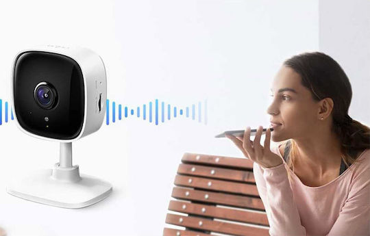 TP-LINK Tapo C110 v2 IP Überwachungskamera Wi-Fi Full HD+ 3MP mit Zwei-Wege-Kommunikation und Objektiv 3.3mm