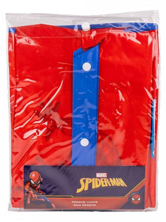 Spiderman Waterproof Kids Casual Short Coat with Hood Red