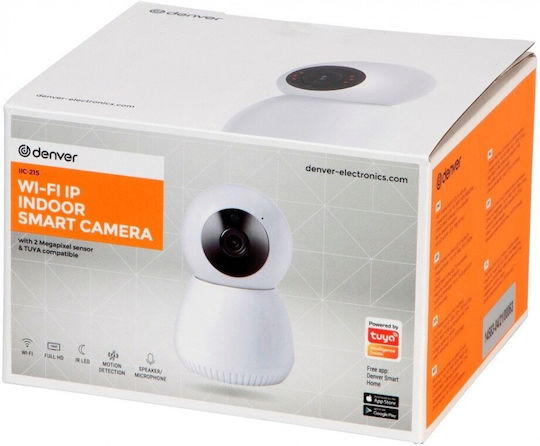 Denver IIC-215 IP Überwachungskamera Wi-Fi Full HD 1080p mit Zwei-Wege-Kommunikation
