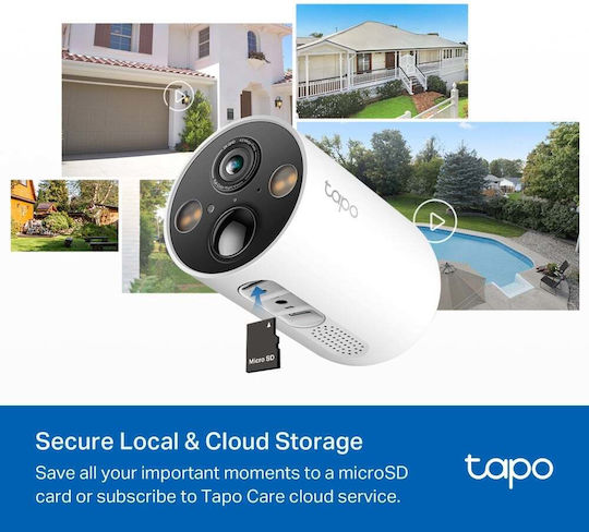 TP-LINK Tapo C425 v1 IP Surveillance Camera Full HD+ 4MP Waterproof Battery Powered with Two-Way Communication and Lens 2.1mm