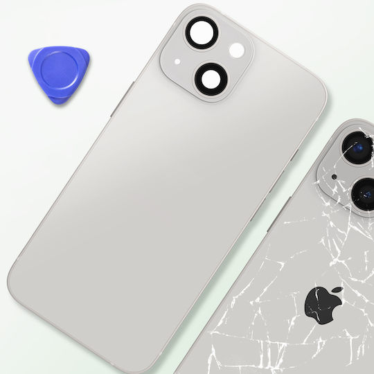 Clappio Iphone 13 Chassis Replacement Rear Glass White