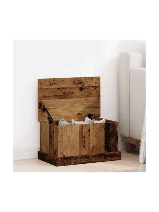 vidaXL Box Coffee with Lid Wooden Brown 30x28x50cm