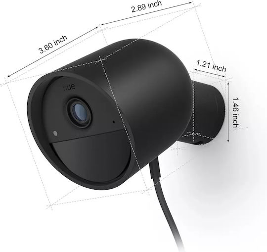 Philips Hue Secure IP Surveillance Camera Wi-Fi Full HD 1080p Waterproof with Two-Way Communication