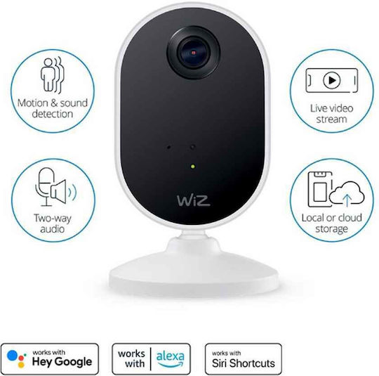 WiZ 929003263601 IP Камера за наблюдение Full HD 1080p с Двупосочна Комуникация