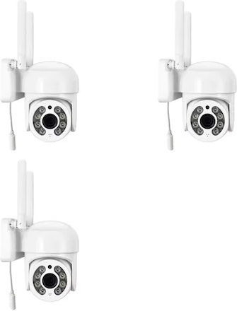 Jortan Jortan IP Überwachungskamera Wi-Fi Full HD 1080p Wasserdicht mit Zwei-Wege-Kommunikation und Objektiv 3.6mm
