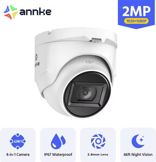 Annke CT1GY CCTV Surveillance Camera Full HD 1080p Waterproof with Lens 2.8mm