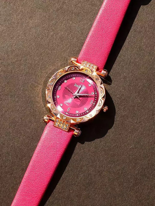 Damen Pink Uhr & Schmuck Set Damen Pink Uhr & Schmuck Set
