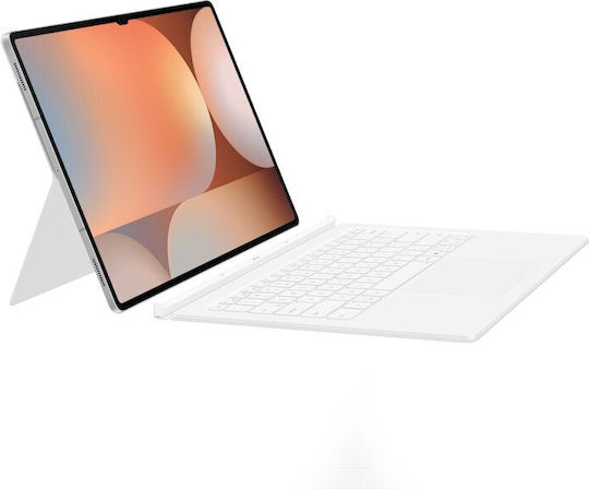 Samsung Galaxy Tab S10 Ultra/s9 Ultra; Book Cover Keyboard; White
