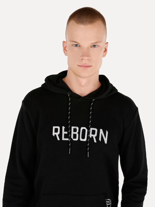 Sweatshirt Black with Hood