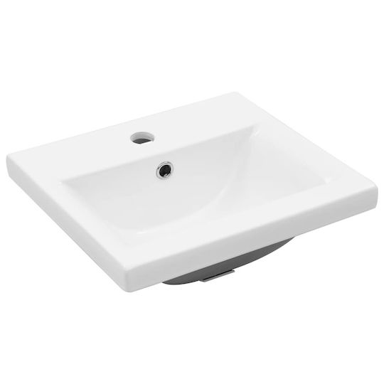 vidaXL Шкаф със Мивка Д100xШ45xВ38.5см Сив бетон