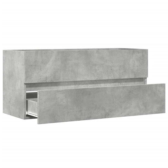 vidaXL Πάγκος χωρίς Νιπτήρα Μ100xΒ38.5xΥ45cm Γκρι Σκυροδέματος