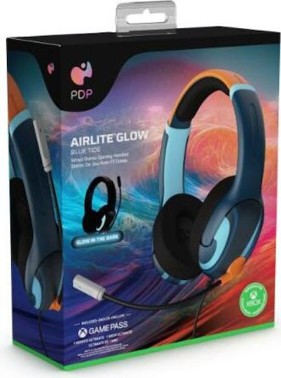 PDP Airlite Wired XBOX Over Ear Gaming Headset με σύνδεση 3.5mm Blue Tide for XBOX