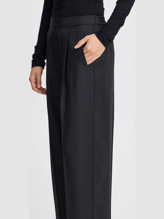 Damen Stoff Hose Black