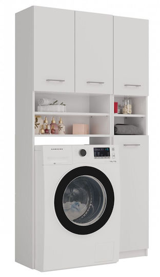Topeshop Marpol Cabinet de baie Mobilier pentru baie L96xA30xÎ183cm Alb