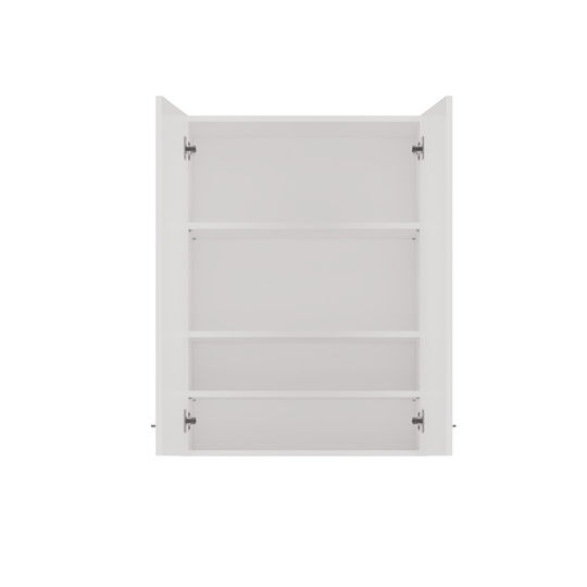 Topeshop Pola Badezimmerschrank B64xT30xH90cm Weiß