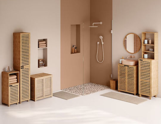 Mod Колона Bamboo Баня Кабинет Ширина30xДължина30xВисочина79см Кафяв
