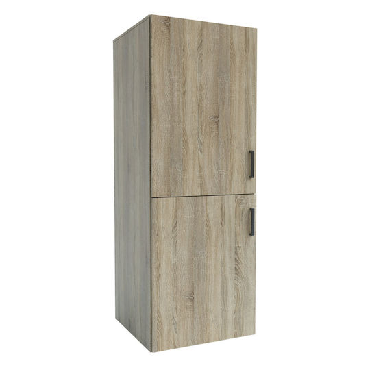 Alphab2b Badezimmerschrank Wäscherei B70xT68xH190cm Sonoma