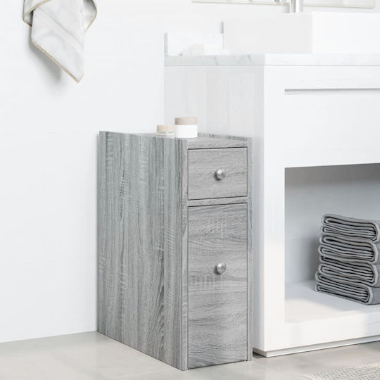 vidaXL Badezimmerschrank B21.5xT50xH60cm Sonoma