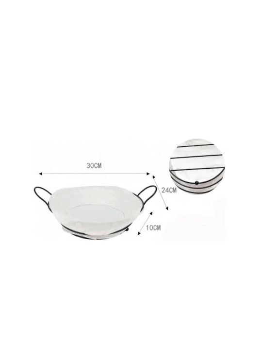 Tpster Bread Basket Metallic Black 30x24x10cm