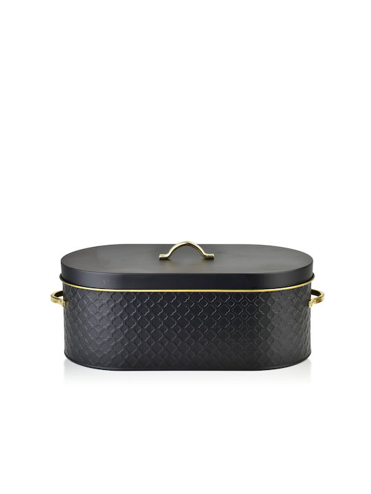 Lumarko Cutie de pâine Inox Gri 34x18x13cm