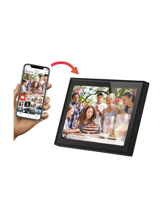 Denver PFF-1021 Digital Photo Frame with Touch Screen 10.1" Resolution 1280x800 with WiFi Black 119101040190