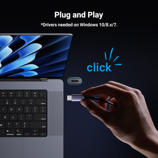 Ugreen 25052 USB-C Network Adapter with Wired Ethernet Connection