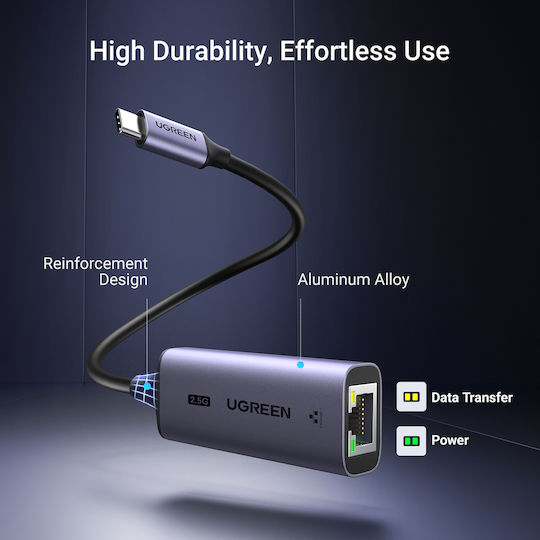 Ugreen 25052 USB-C Network Adapter with Wired Ethernet Connection