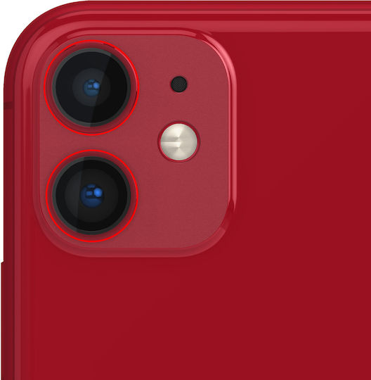 Clappio Rückkameraobjektiv iPhone 11 100% kompatibel Rot