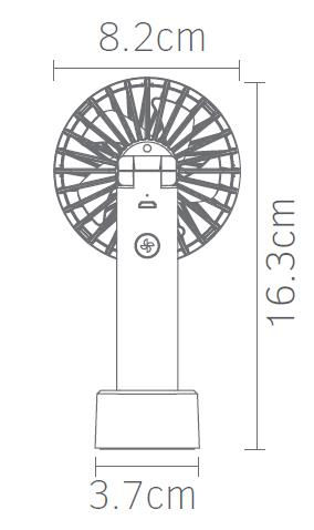 Fos me USB Handheld Fan White 3W 02-00408