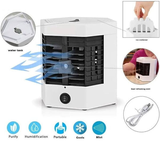 Ultra Pro Mini-Klimaanlage USB mit Wasser 10W Weiß