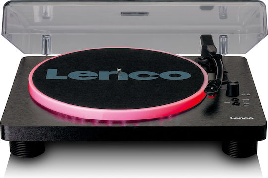 Lenco Plug 'n Play LS-50LED LS-50LEDBlack Грамофон с Предусилвател и Вградени говорители Черен