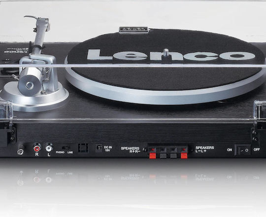 Lenco LS-500 LS-500BK Πικάπ με Belt Drive, Προενίσχυση και Ενσωματωμένα Ηχεία Μαύρο