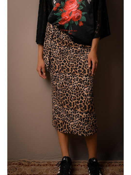 Bee Me Maxi Envelope Skirt Leopard Leopard