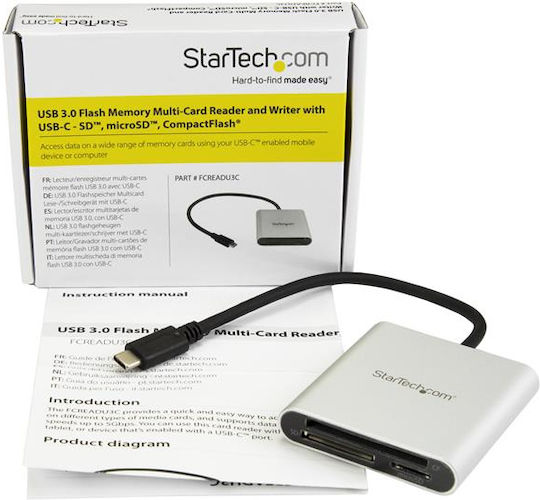 StarTech Card Reader USB 3.0 Type-C για SD/microSD/CompactFlash