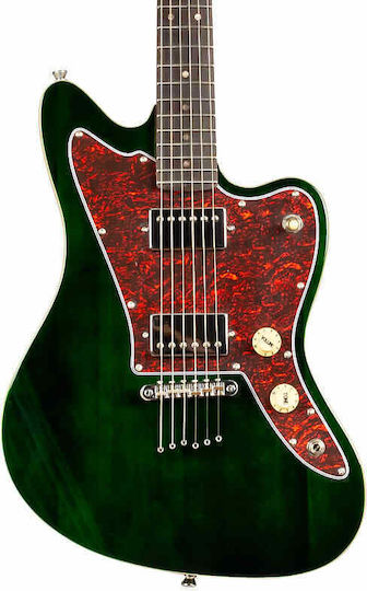 Jet Guitars JJ-350 Electric Guitar with HH Pickup Configuration Green