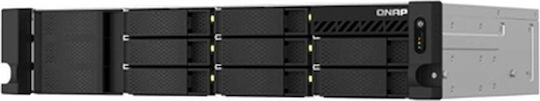 QNap TS-864EU-RP-8G NAS Rack με 8 θέσεις για M.2/SSD και 2 θύρες Ethernet