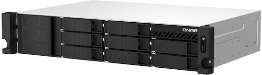 QNap TS-864EU-8G NAS Gestell mit 8 Steckplätzen für M.2/SSD und 2 Ethernet-Anschlüsse