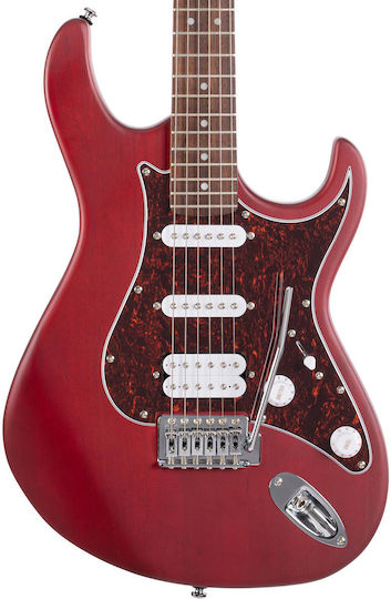Cort Ηλεκτρική Κιθάρα ST Style με HSS Διάταξη Μαγνητών Open Pore Black Cherry