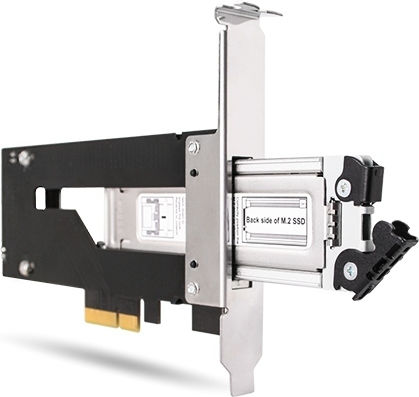 Icy Dock ToughArmor M.2 NVMe SSD to PCIe 3.0 x4 Removable Frame for Hard Drives Black (MB840M2P-B)