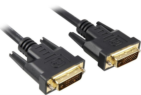 PremiumCord Cable DVI-D male - DVI-D male 3m Μαύρο (KPDVI2-3)