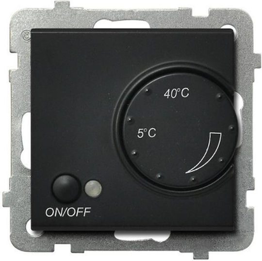 Temperature Controller Sonata Black Metal Floor Sensor Rtp-1r M 33