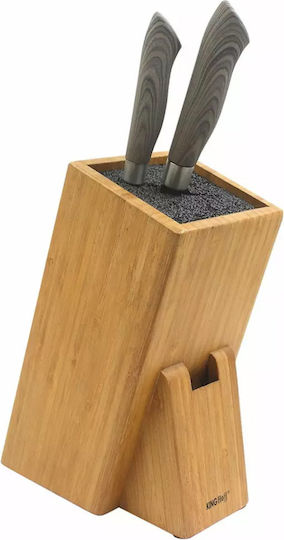 KING Hoff Bloc de cuțite Bambus