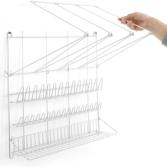 Hendi Wandmontage Metallisches Regal 50x36x56cm Silber