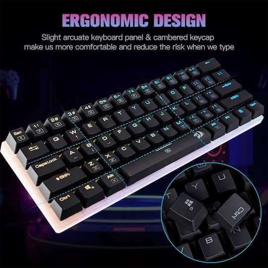 Redragon K605 Alien Giant Super Big Gaming Mechanische Tastatur 60% mit Outemu Blau Schaltern und RGB-Beleuchtung (Englisch US)