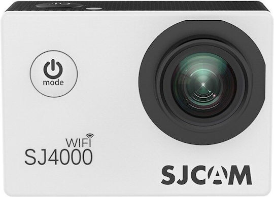 SJCAM SJ4000 Air 32GB Action Camera 4K Ultra HD Underwater (with Case) with Screen 2" and Wi-Fi White