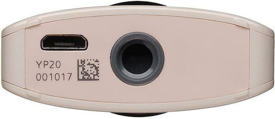 Ricoh Theta SC2 Action Camera Full HD (1080p) Λήψης 360° Υποβρύχια (με Θήκη) και Wi-Fi Μπεζ
