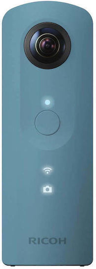 Ricoh Theta SC2 Action Camera Full HD (1080p) 360° Capture Underwater (with Case) and Wi-Fi Blue